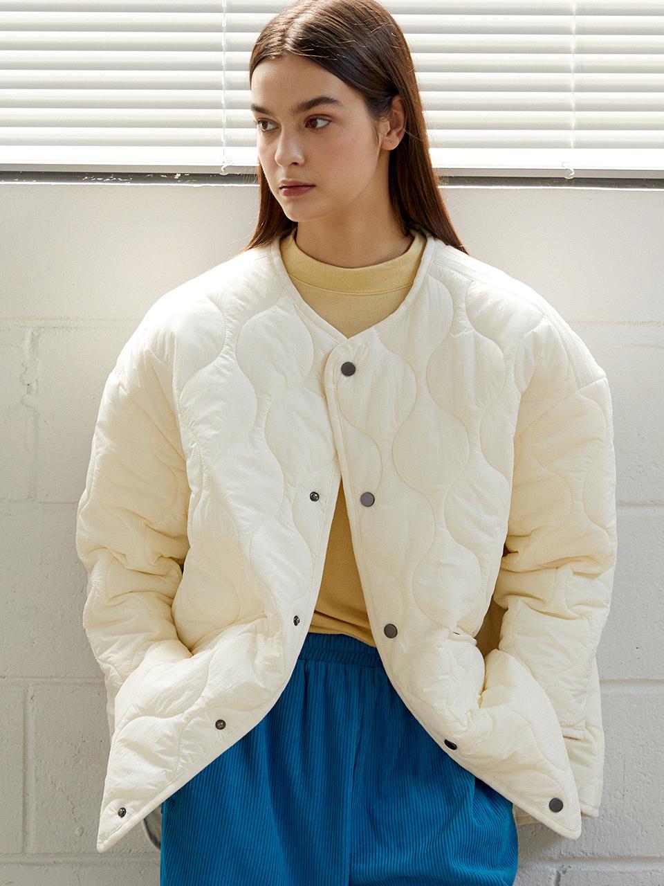 TSH Wave Oversized Fit Jacket - beige