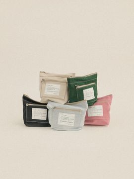 TU ET TOI Cotton Trapezoid Letter Pocket Pouch