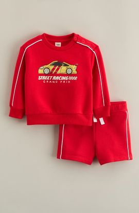 Tucker + Tate Tucker + Tate Fleece Graphic Sweatshirt & Shorts Set