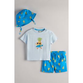 Tucker + Tate Tucker + Tate Graphic Print T-Shirt, Shorts & Bucket Hat Set