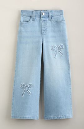 Tucker + Tate Tucker + Tate Kids' Bow Wide Leg Jeans