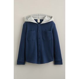 Tucker + Tate Tucker + Tate Kids' Hooded Waffle Stitch Button-Up Shirt