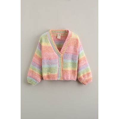 Tucker + Tate Tucker + Tate Kids' Rainbow Chenille Cardigan