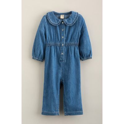 Tucker + Tate Tucker + Tate Kids' Ruffle Collar Denim Romper