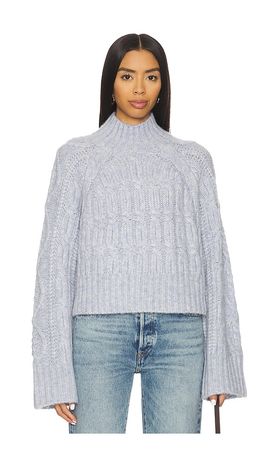 Tularosa Tularosa Arta Mock Neck Cable Sweater