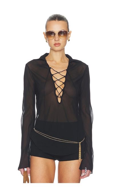 Tularosa Tularosa Carlotta Lace Up Top