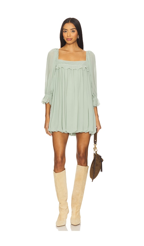 green emerald velvet dress Tularosa Olynne Mini Dress  Rent with Iz