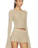 Tularosa Tularosa Zaylee Boat Neck Open Stitch Sweater - 2