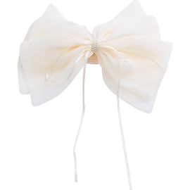 Tulleen Tulleen Chiffon Bow Claw Clip With Rhinestone Center