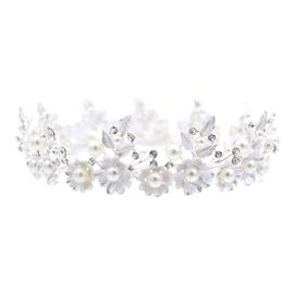 Tulleen Tulleen Crystal Pearl Floral Crown
