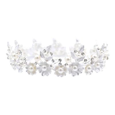 Tulleen Tulleen Crystal Pearl Floral Crown