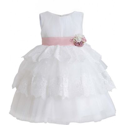 Tulleen Tulleen Divinia Lace & Sash Dress