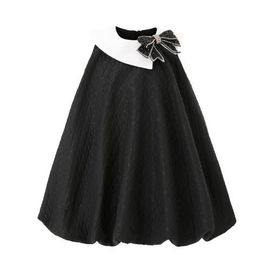 Tulleen Tulleen Elegant Bow Contrast Dress