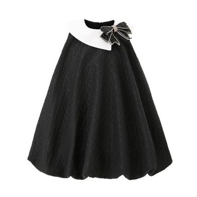 Tulleen Tulleen Elegant Bow Contrast Dress
