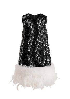 Tulleen Tulleen Feathered Glam Dress