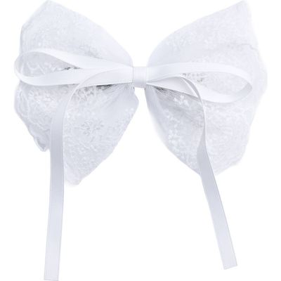 Tulleen Tulleen Layered Tulle & Satin Ribbon Hair Clip