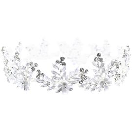 Tulleen Tulleen Rhinestone Floral Wreath Crown