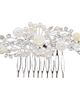 Tulleen Tulleen Rhinestone Pearl and Floral Hair Comb - 1