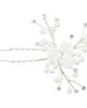 Tulleen Tulleen Rhinestone Pearl Rose Hair Pin - 1