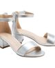 Tulleen Tulleen Satin Banded Block Heels - 1