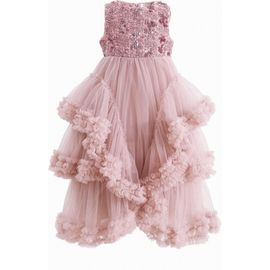 Tulleen Tulleen Sequin & Cascading Tulle Gown