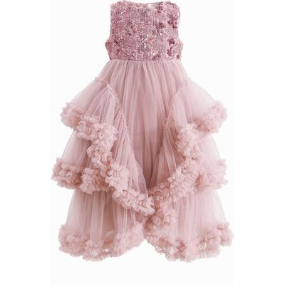 Tulleen Tulleen Sequin & Cascading Tulle Gown