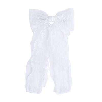 Tulleen Tulleen Sheer Embroidered Organza Lace Hair Clip