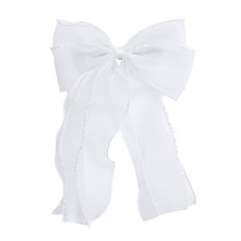 Tulleen Tulleen Sheer Organza Beaded-edge Hair Clip