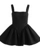 Tulleen Tulleen Square-Neck Flared Dress - 1
