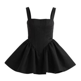 Tulleen Tulleen Square-Neck Flared Dress