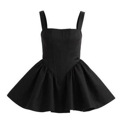 Tulleen Tulleen Square-Neck Flared Dress
