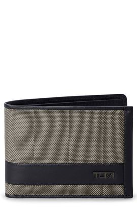 TUMI TUMI Double Billfold Nylon & Leather Wallet