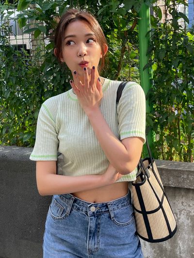 TUO Rattan Bucket Small Bag