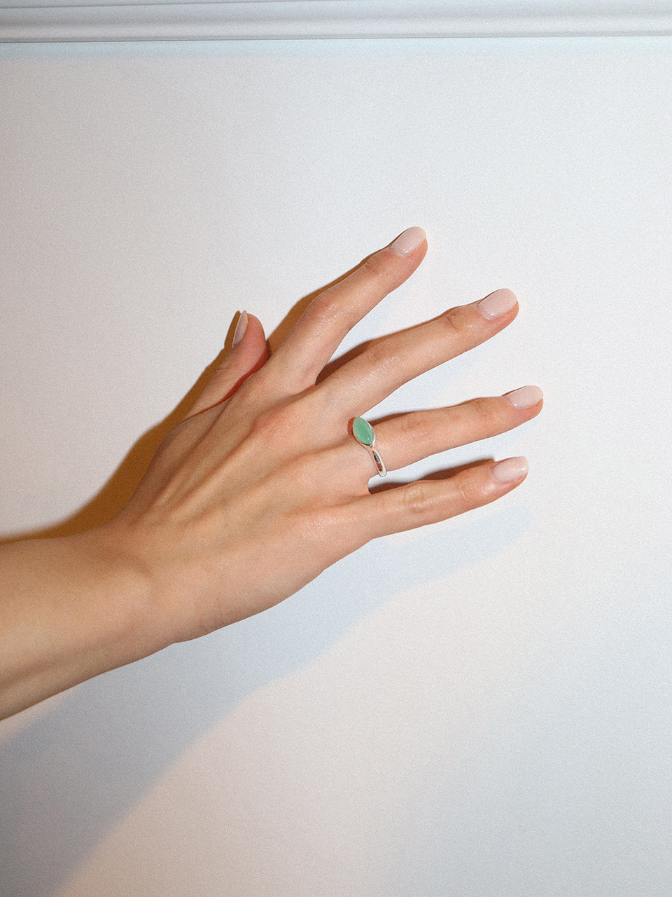 turntable Lake Chrysoprase Ring_ Silver