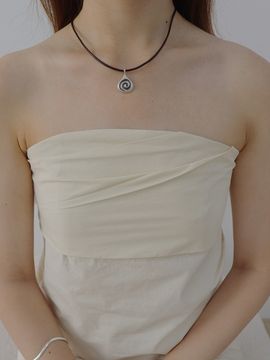 turntable Spiral Matte Necklace_ 2 Colors