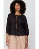 Turtledove London Turtledove London Organic Cotton Blake Tie Front Top - 1