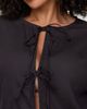 Turtledove London Turtledove London Organic Cotton Blake Tie Front Top - 3