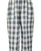 Turtledove London Turtledove London Organic Cotton Marine Check Print Reversible Crop Trousers - 5