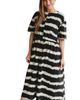 Turtledove London Turtledove London Organic Cotton Matilda Wavy Stripe Midi Dress - 1