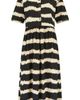 Turtledove London Turtledove London Organic Cotton Matilda Wavy Stripe Midi Dress - 2