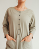 Turtledove London Turtledove London Organic Cotton Mila Long Sleeve Jumpsuit - 2