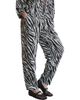 Turtledove London Turtledove London Organic Cotton Multicolor Zebra Streak Print Barrel Leg Trousers  - 1