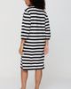 Turtledove London Turtledove London Organic Cotton Rosa Bold Stripe Print Midi Dress - 2