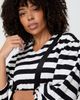 Turtledove London Turtledove London Organic Cotton Rosa Bold Stripe Print Midi Dress - 5