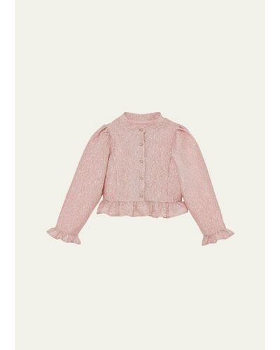 Tutu Du Monde Girl's Dolly Frilled Brocade Jacket