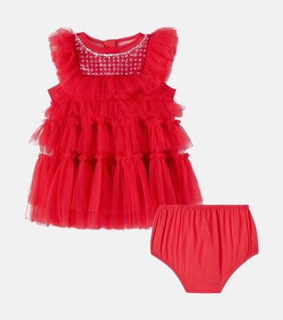 Tutu Du Monde Tutu Du Monde Baby Rococo embellished dress and bloomers set