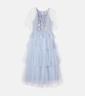 Tutu Du Monde Tutu Du Monde Flutter Cape embellished tiered tulle dress