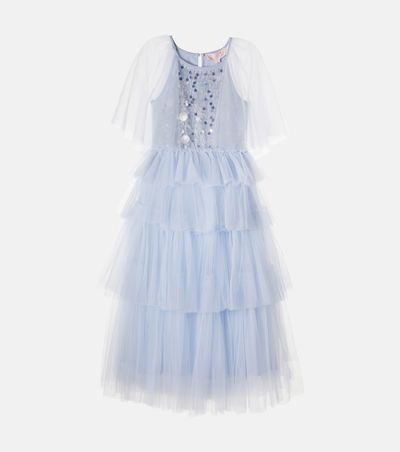 Tutu Du Monde Tutu Du Monde Flutter Cape embellished tiered tulle dress