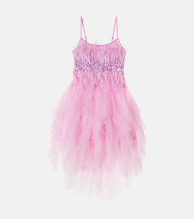 Tutu Du Monde Tutu Du Monde Glitz feather-trimmed tulle dress