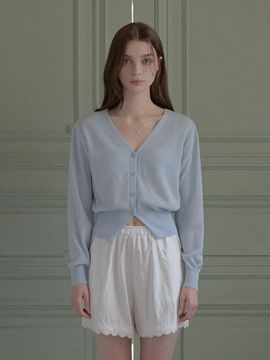 TWEE Evelyn Linen V Neck Cardigan